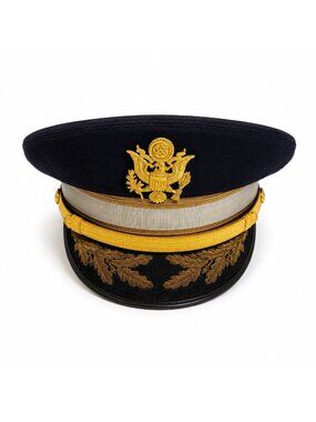Military Cap Cold War US Army Senior Infantry Officers Service Visor Hat Dress V